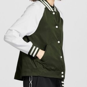 Hunter for target varsity jacket